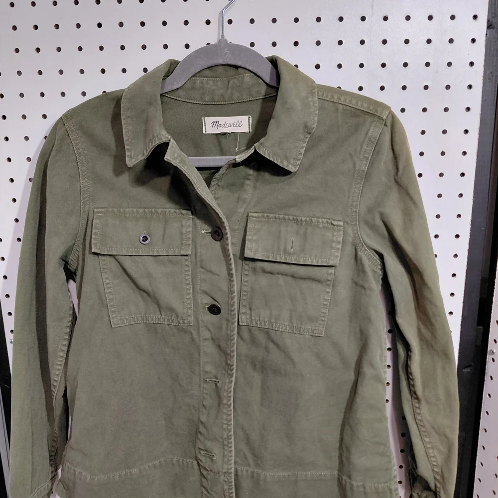 Madewell Olive Jean Jacket - Picture 3 of 5